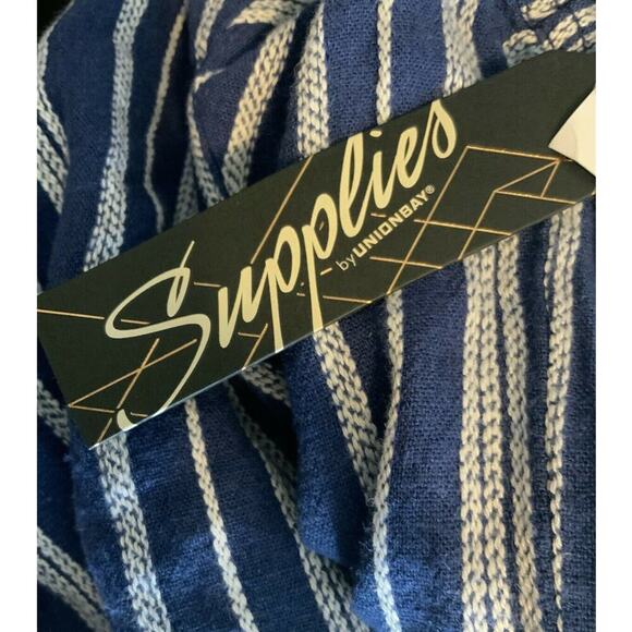 Supplies By Unionbay Linen Jacket Womens Size Medium Long Sleeves Drawstring NEW - Picture 11 of 11